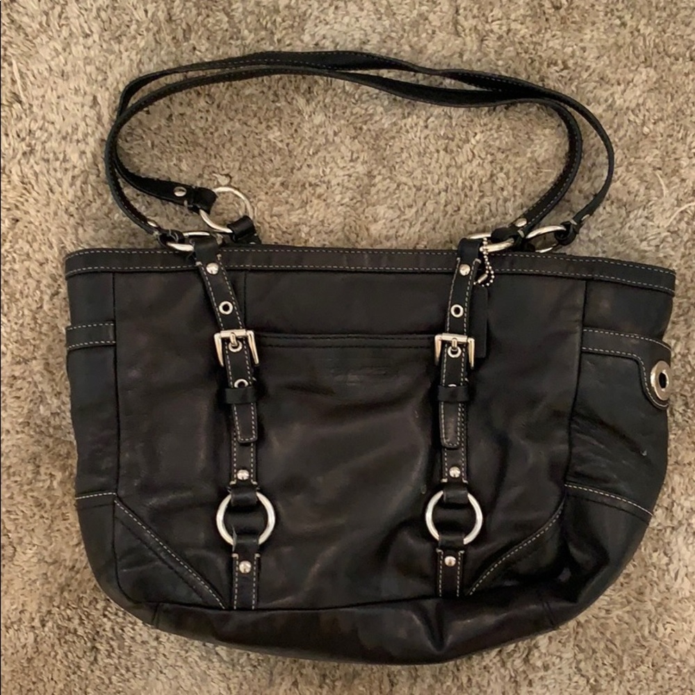 Authentic, spacious Coach shoulder purse